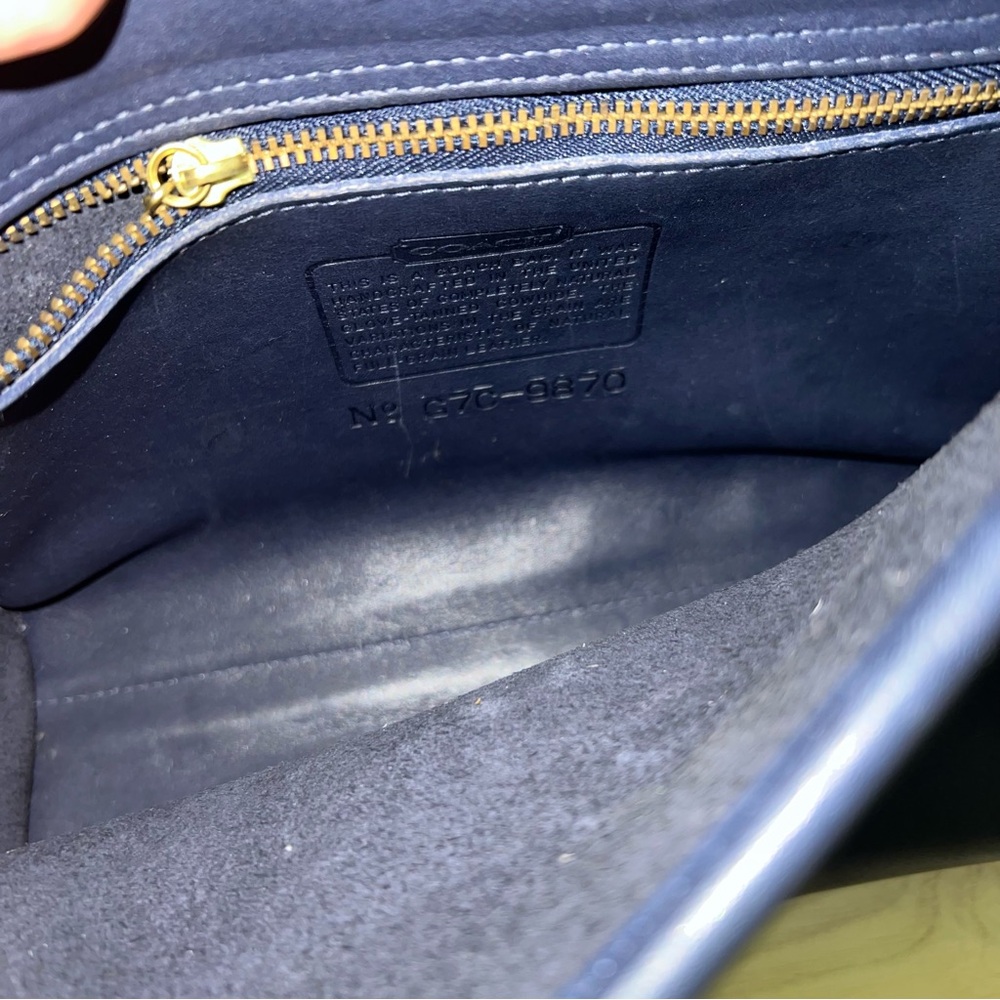 Vintage Navy Blue Coach Court Bag | Style 9870 - Picture 2 of 5